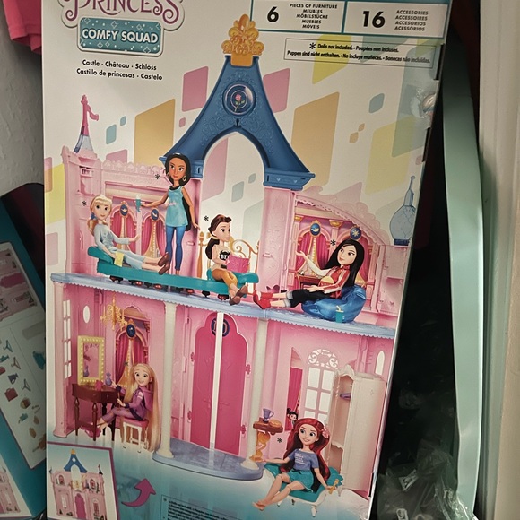 Disney Princess Comfy Squad Castle Pink and Blue